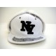 0812-05 SALE City Dog Ear 1 "NY" WHT/BK