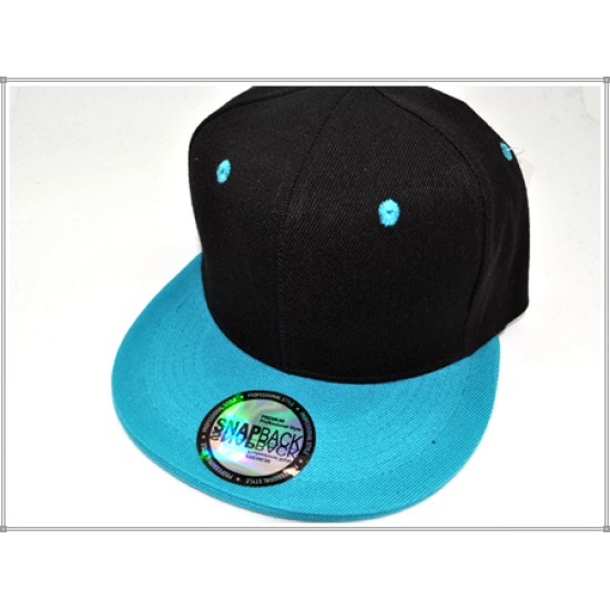 1403-08 2-Ton Snapback BLK/AQU