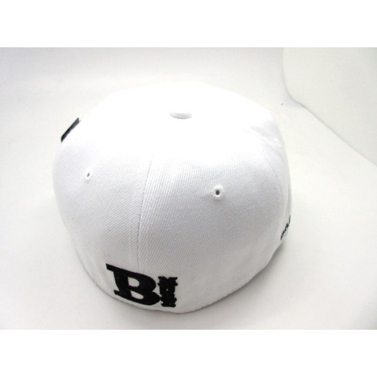 1404-06 B MORE CITY FITTED HAT WHT/BLK