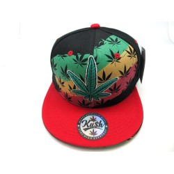 1803-18 JAMAICA PRINT SNAP BACK BLK/RED