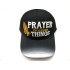 1906-13 RELIGIOUS HAT "PRAYER CHANGE THING" BLK/WHT