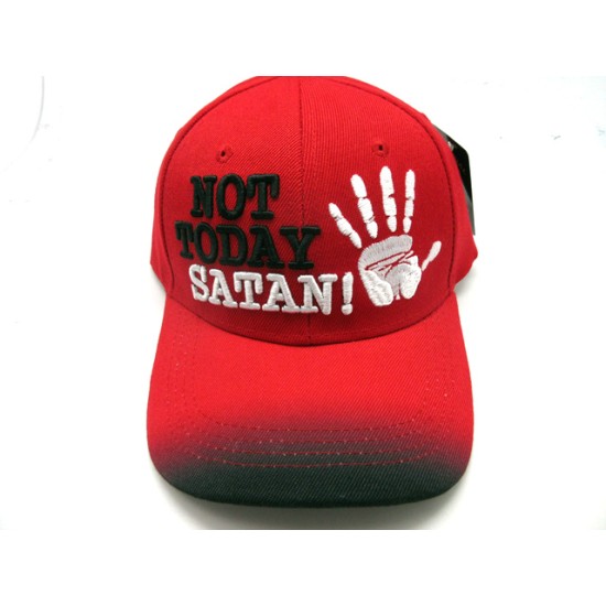 1906-13 RELIGIOUS HAT "NOT TODAY SATIN" RED/BLK