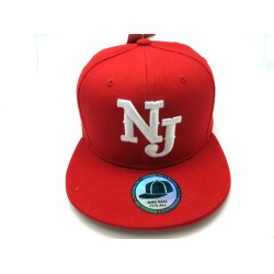 2007-09 2LOGO SOLID SNAP BACK NEW JERSEY RED/WHT