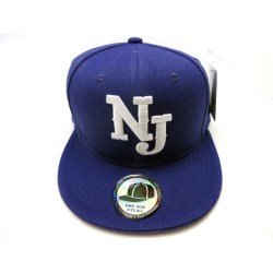 2007-09 2LOGO SOLID SNAP BACK NEW JERSEY PUR/WHT