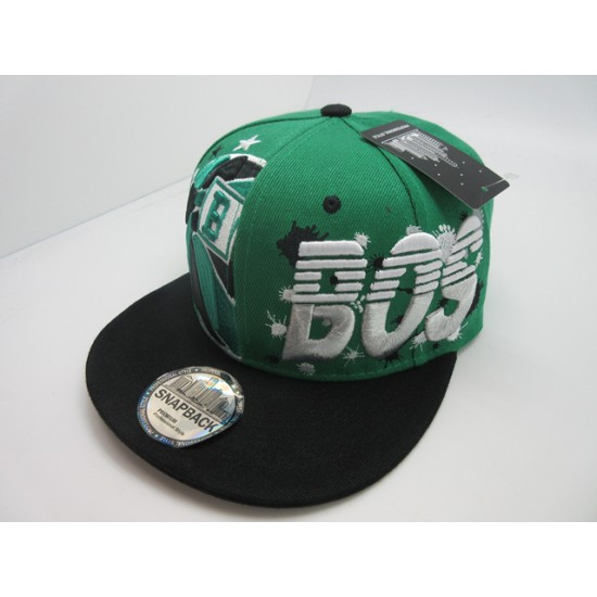 2102-01 CITY SPLASH SNAP BACK BOSTON KELLY/BLK