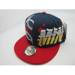 2102-01 CITY SPLASH SNAP BACK MINNESOTA NAV/RED