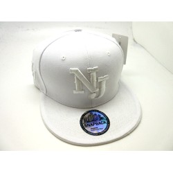 2104-10 CITY CLASSIC 21 SNAP BACK NEW JERSEY WHT/WHT