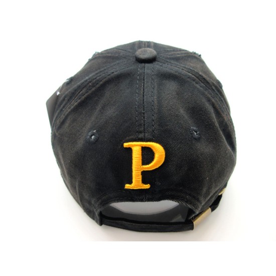 2110-04 CITY VINTAGE 2 LOGO HAT PITTSBURGH BLACK/GOLD