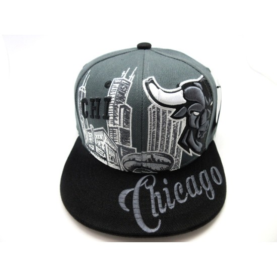 2202-01 CITY DOWN TOWN SNAP BACK CHICAGO CHR/BLK