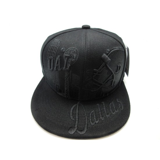 2202-01 CITY DOWN TOWN SNAP BACK DALLAS BLK/BLK