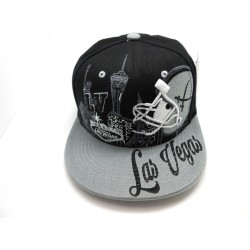 2202-01 CITY DOWN TOWN SNAP BACK LAS VEGAS BLK/GRY