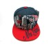 2202-01 CITY DOWN TOWN SNAP BACK NEW ENGLAND NAV/RED