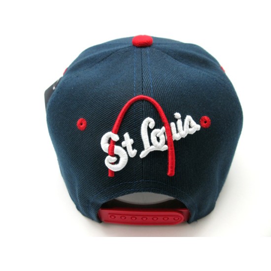 2202-01 CITY DOWN TOWN SNAP BACK ST LOUIS NAV/RED