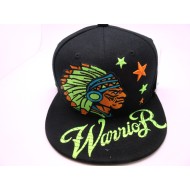 2205-17 WARRIOR COLLASSAL HAT BLACK/LIME