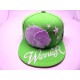 2205-17 WARRIOR COLLASSAL HAT LIME/WHITE