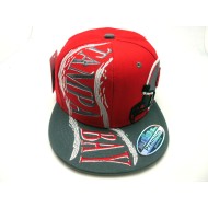 2205-09 HURRICANE CITY NAME SNAP BACK TAMPA RED/CHR