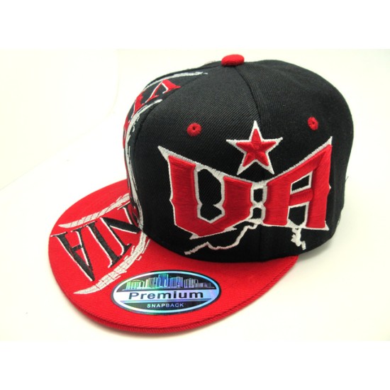 2205-09 HURRICANE CITY NAME SNAP BACK VIRGINIA BLK/WHT