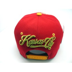 2205-09 HURRICANE CITY NAME SNAP BACK KANSAS BLK/RED