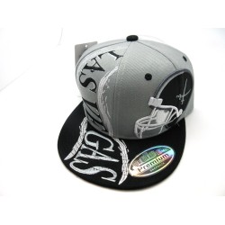 2205-09 HURRICANE CITY NAME SNAP BACK LAS VEGAS GRY/BLK 