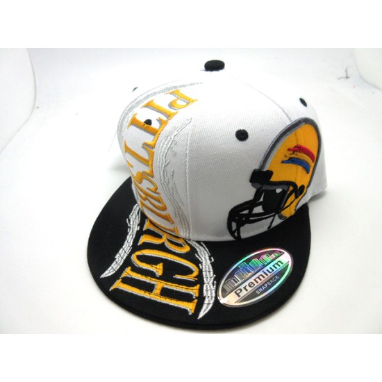 2205-09 HURRICANE CITY NAME SNAP BACK PITTSBURGH WHT/BLK