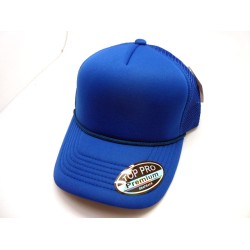 2302-17 Mesh sponge 5 panel Solid One Size Cap ROYAL