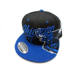 2303-19 CITY NAME SNAP BACK"DRIP"CHICAGO BLK/ROY