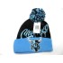 2304-02 CITY NAME KNIT"DRIP" CHICAGO BLK/SKY