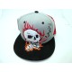 2306-21 HIP HOP"SKULL SMOKE"SNAP BACK GRY/BLACK