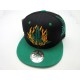 2306-26 BURNING LEAF SNAP BACK BLACK/KELLY