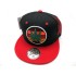 2306-29 "CIRCLE LEAF" SNAP BACK BLACK/RED