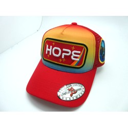 2401-23 TRUCKER MESH "HOPE" RED