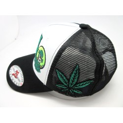 2401-26 TRUCKER MESH "CAPTAIN KUSH" BLACK