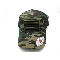 2402-22 CHICAGO FLAG TRUCKER HAT CAMO