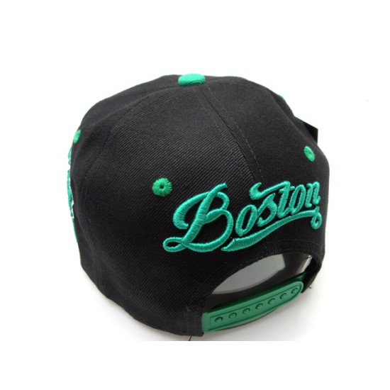 2404-06 THUNDER CITY NAME LOGO SNAP BOSTON BLK/KEL