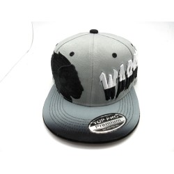 2405-19 WARRIOR "GRAFFTI" SNAP BACK GRY/BLK