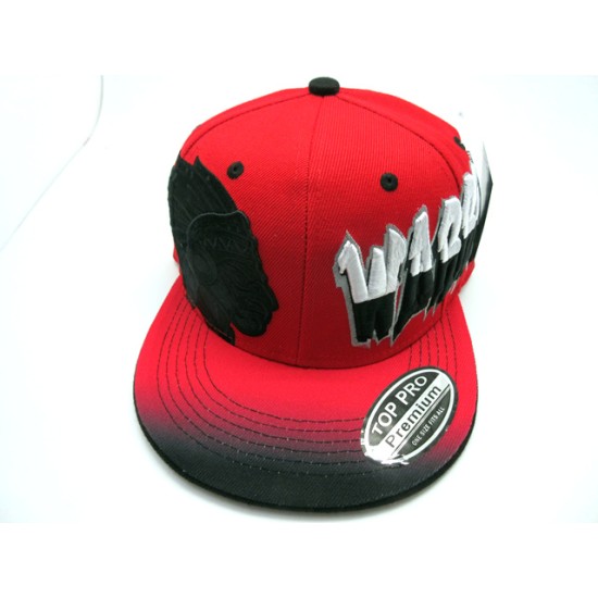 2405-19 WARRIOR "GRAFFTI" SNAP BACK RED/BLK