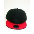 2-Ton Flat Fitted Cap BLK/RED