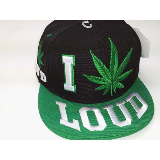 1402-08 I LOUD SNAP BACK BK/GREEN