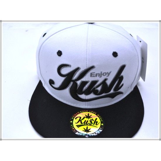 ENJOY KUSH SNAP BACK WH/BK 1602-14