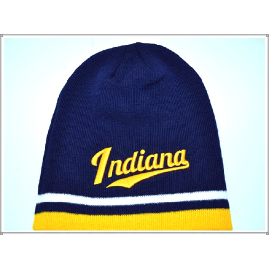 1604-19 City Beanie Indiana Navy/Gold