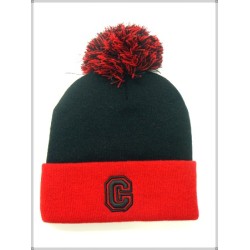 1400-11 CITY NAME MVP KNIT HAT CHICAGO BLK/RED